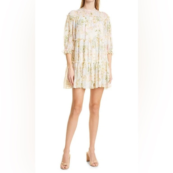 NWT Ted Baker London Bellona White Tiered Trapeze Mini Dress. $395 - Picture 11 of 13